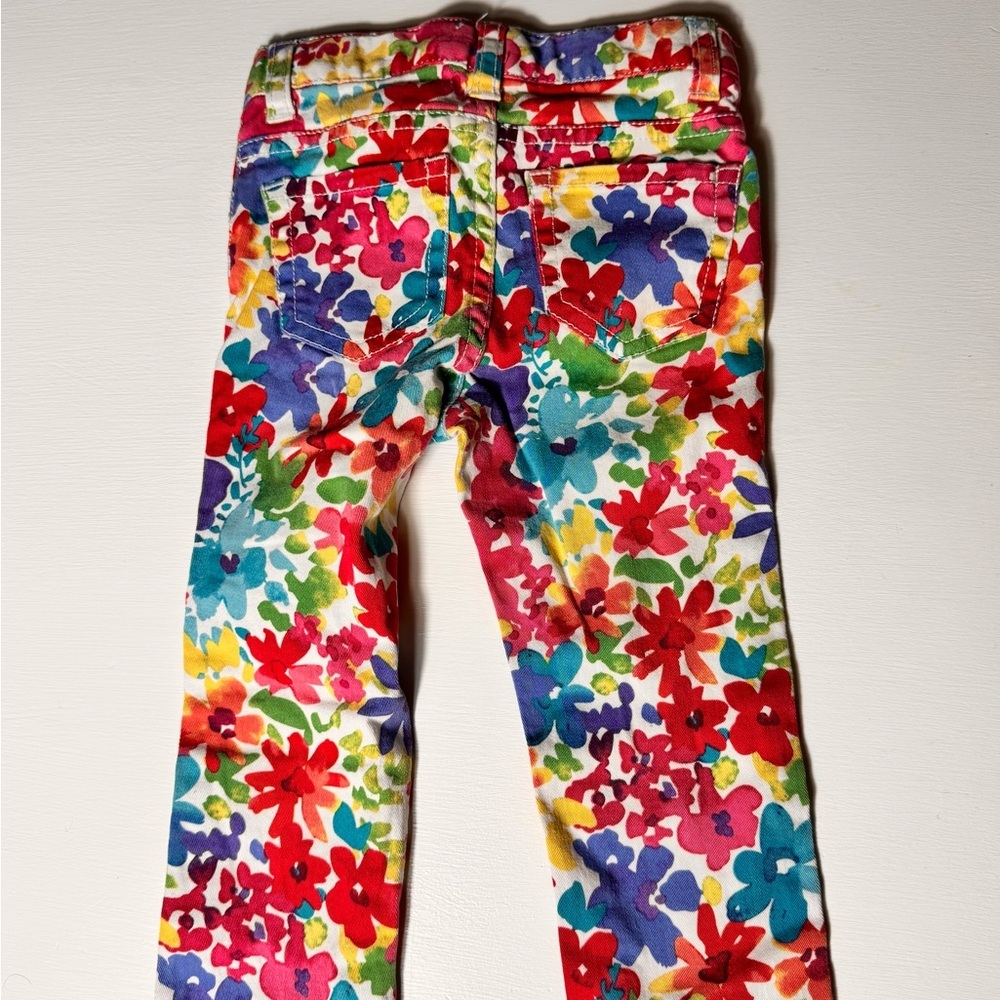 Children Place Toddler Girl Floral Multicolor‎ Pants Sz 2T - Picture 4 of 4